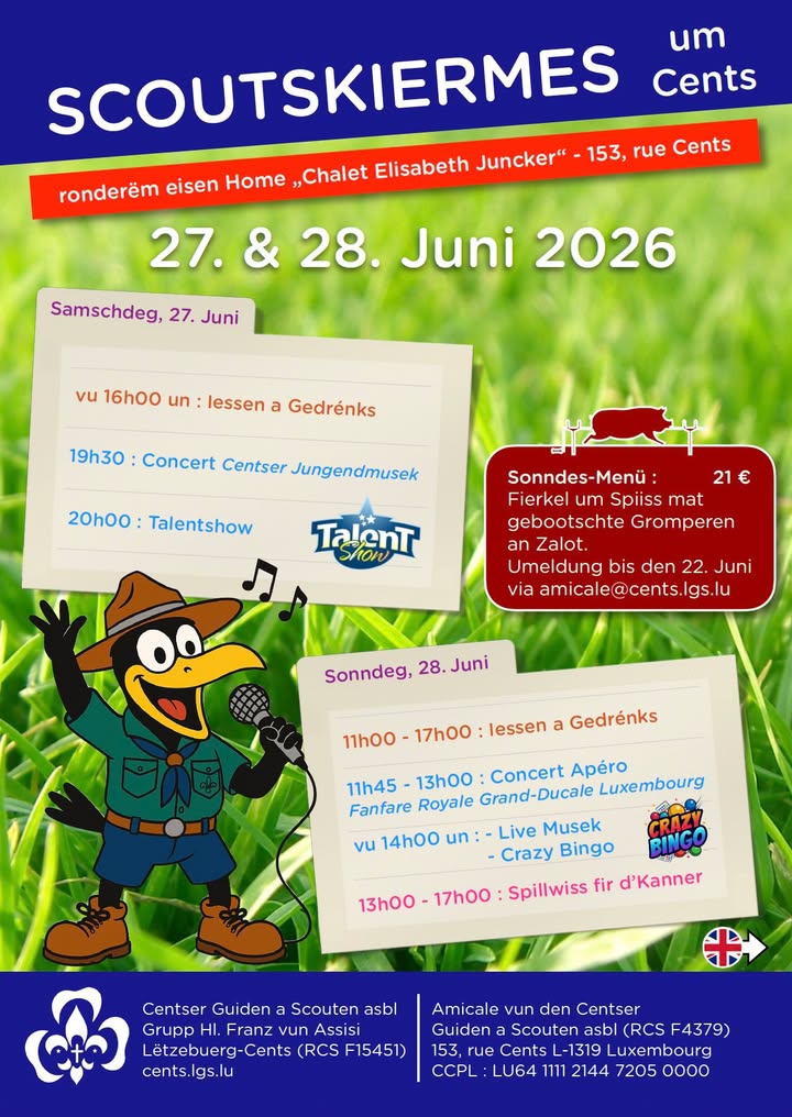 Centser Guiden an Scouten